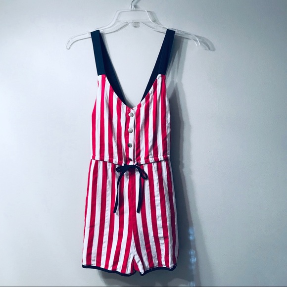 Nasty Gal Strong Silent Stripe Romper - Picture 2 of 8